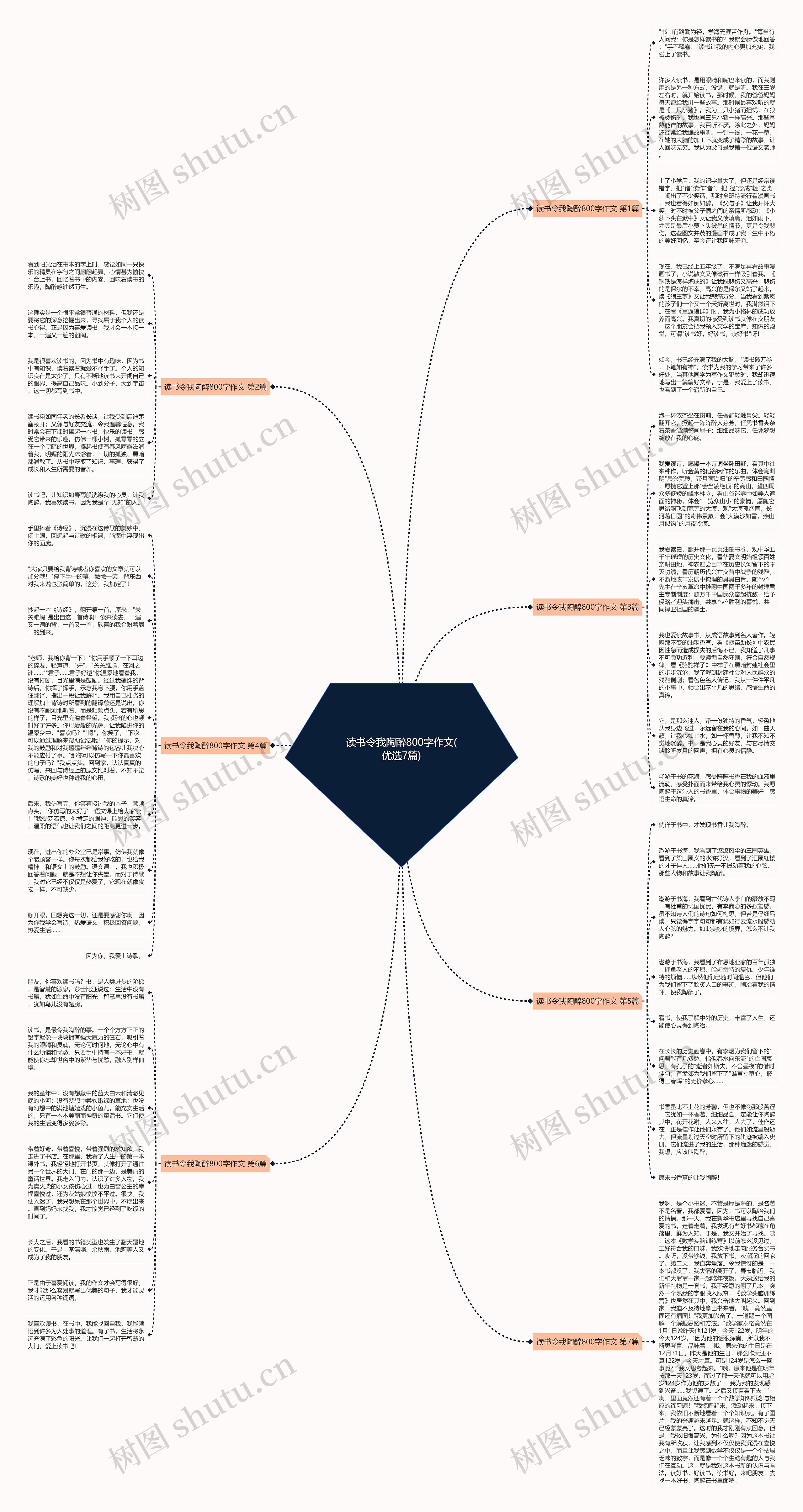 读书令我陶醉800字作文(优选7篇)思维导图
