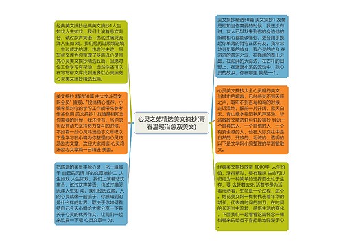 心灵之苑精选美文摘抄(青春温暖治愈系美文) 心灵之苑精选美文摘抄(青春温暖治愈系美文)