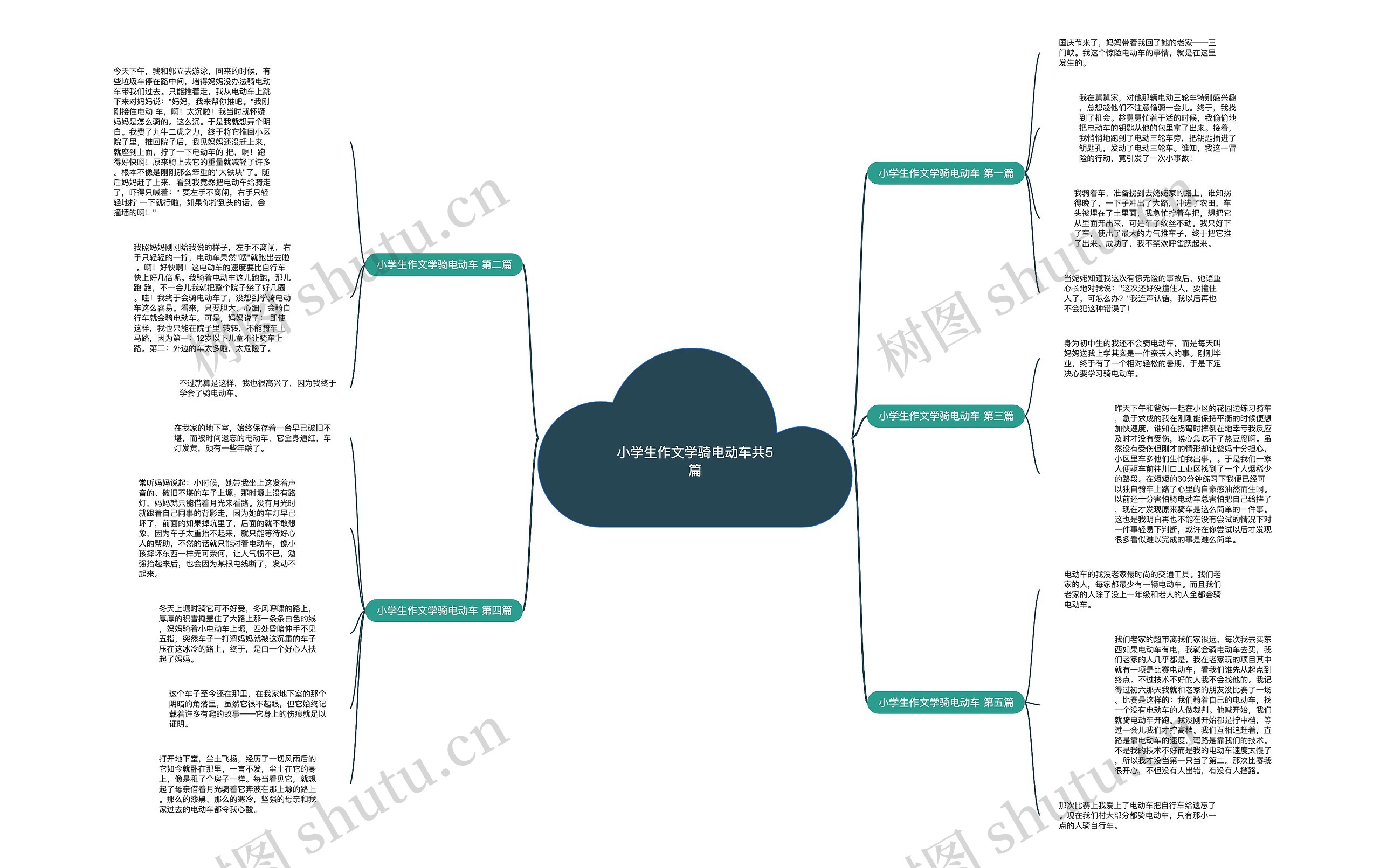 小学生作文学骑电动车共5篇 小学生作文学骑电动车共5篇