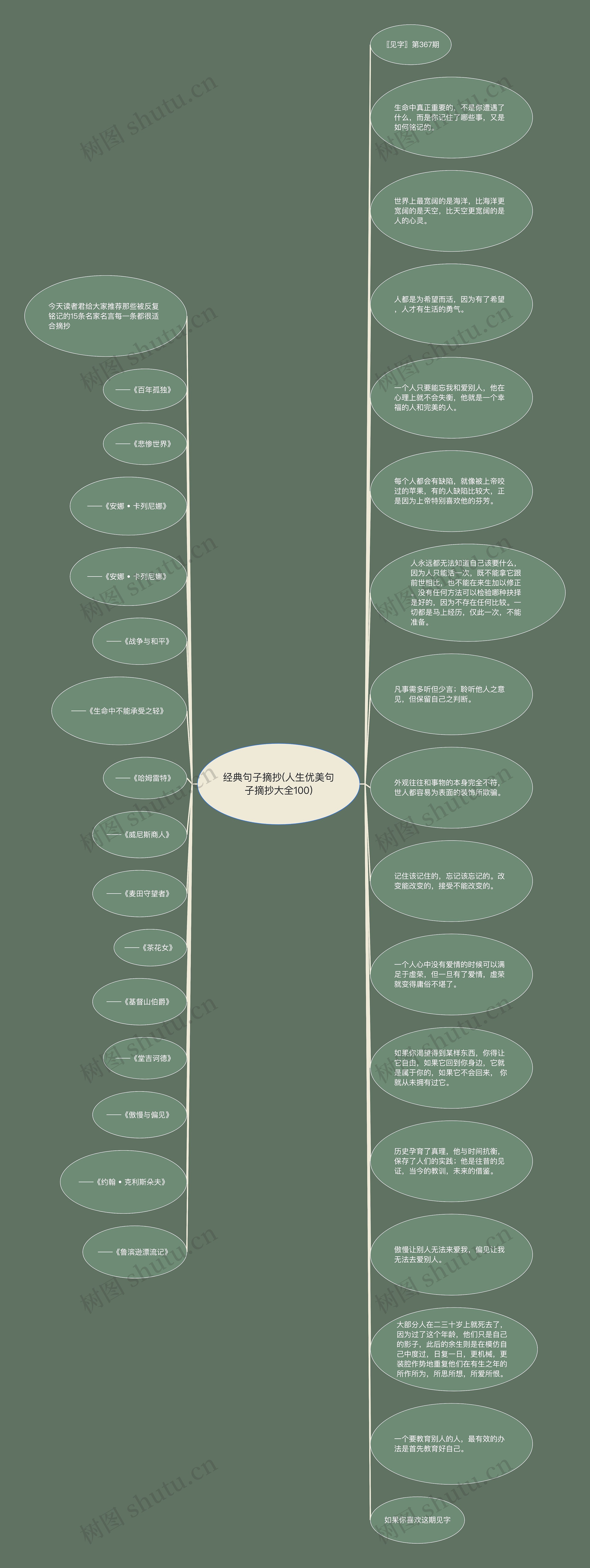 经典句子摘抄(人生优美句子摘抄大全100)思维导图