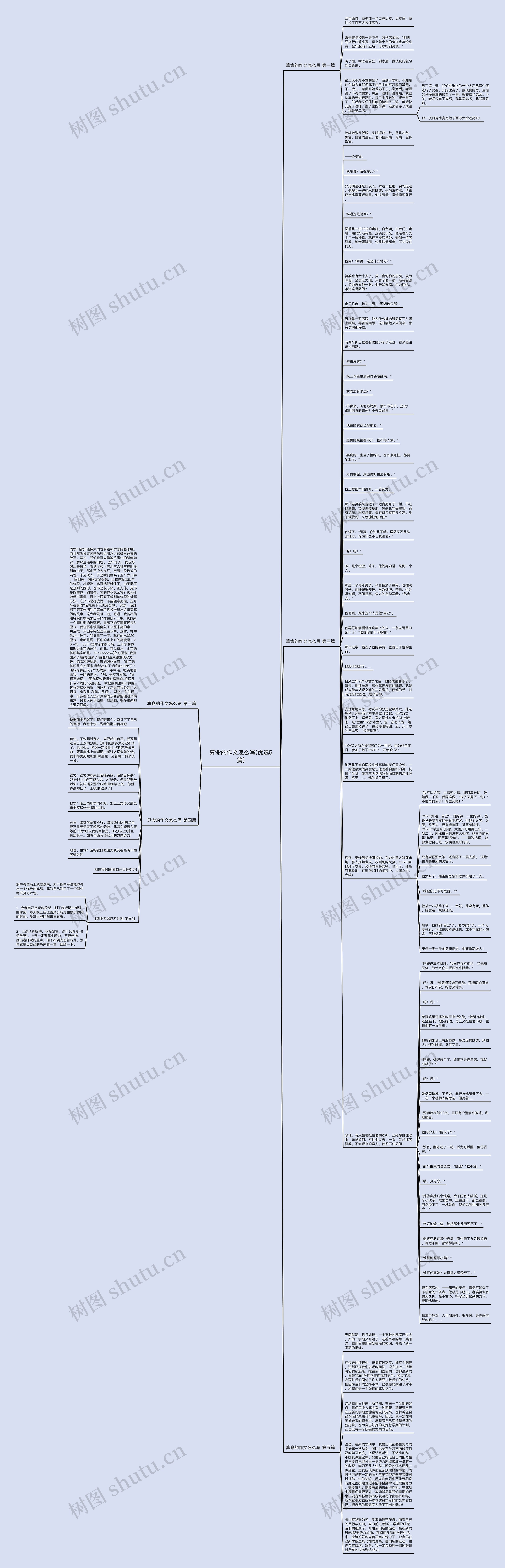 算命的作文怎么写(优选5篇)思维导图