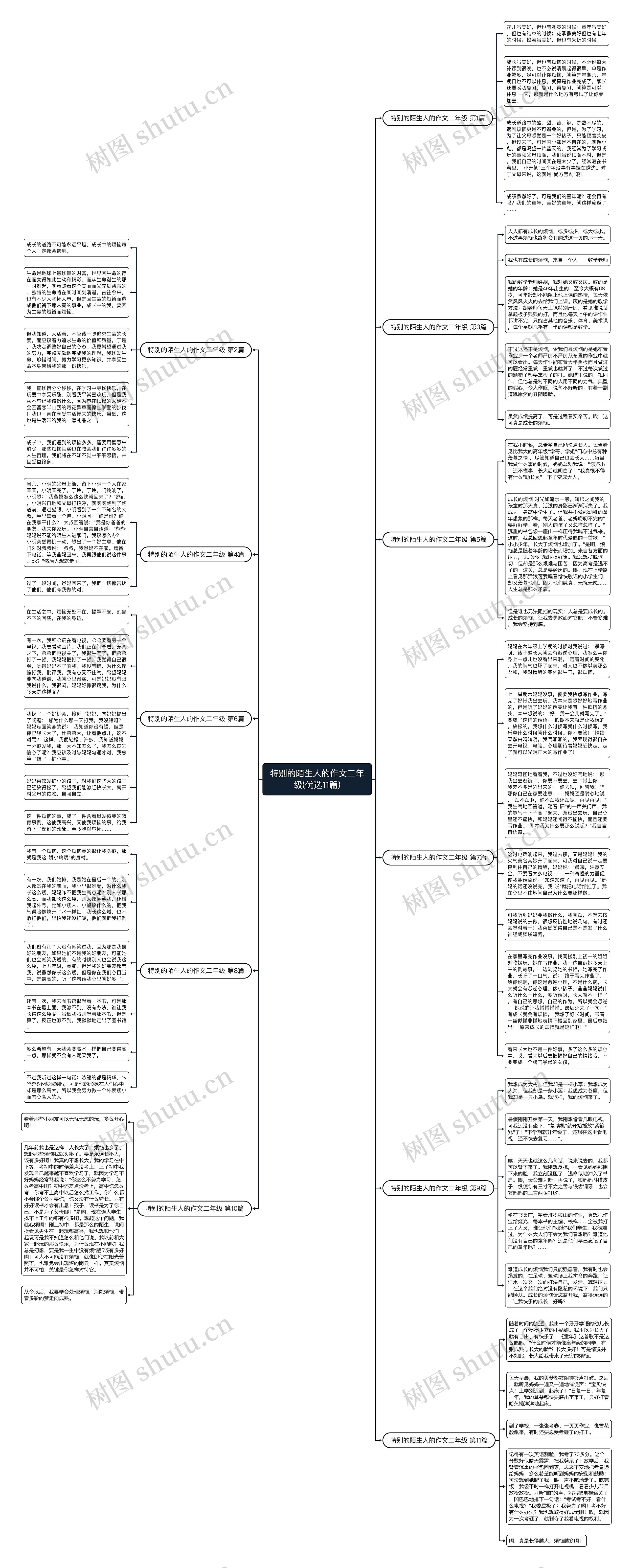 特别的陌生人的作文二年级(优选11篇)思维导图