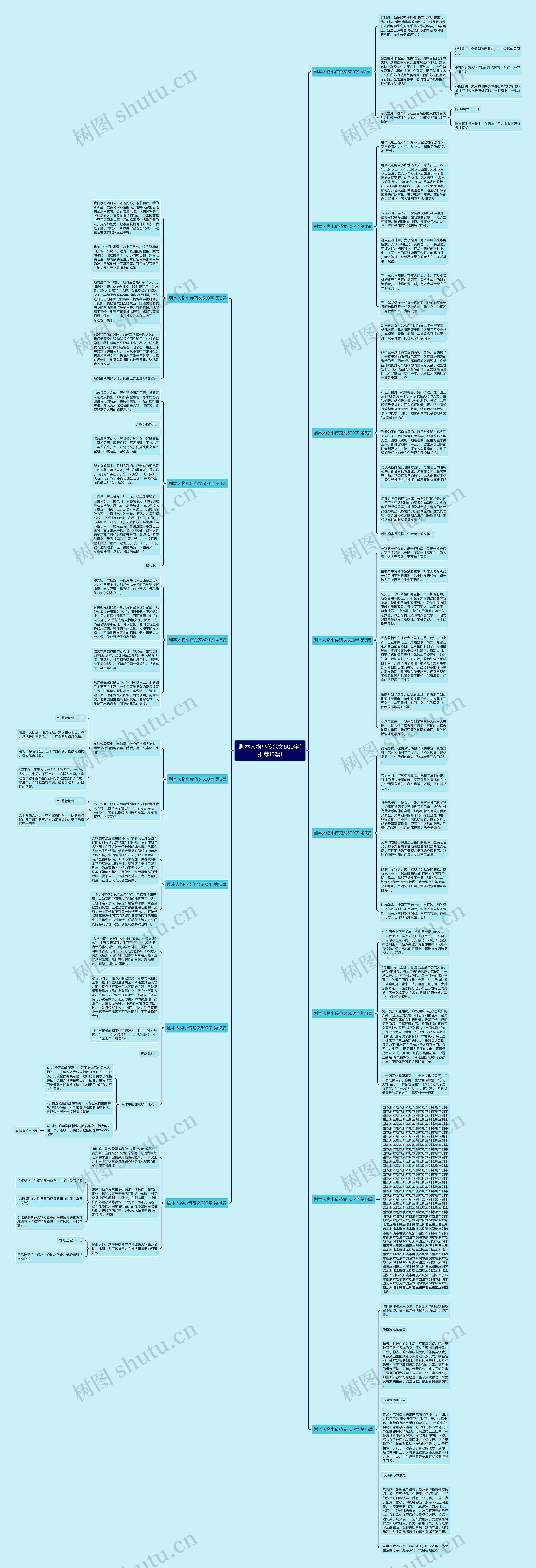 剧本人物小传范文500字(推荐15篇)思维导图
