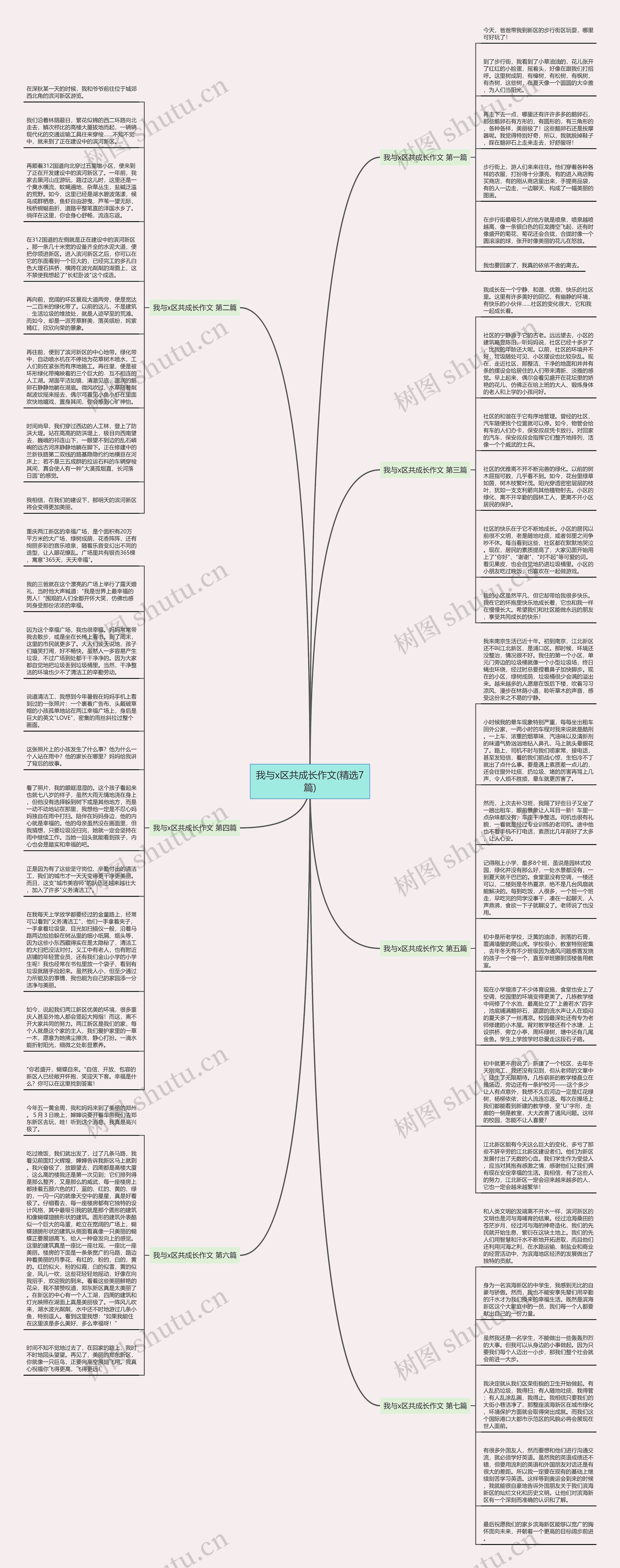 我与x区共成长作文(精选7篇)思维导图