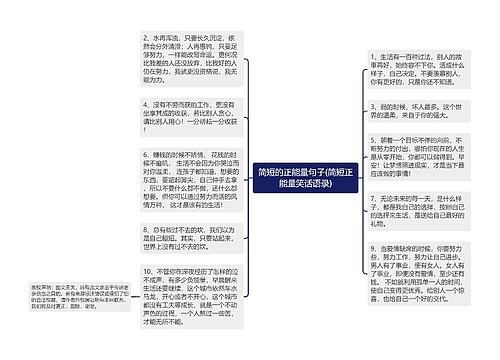 简短的正能量句子(简短正能量笑话语录)