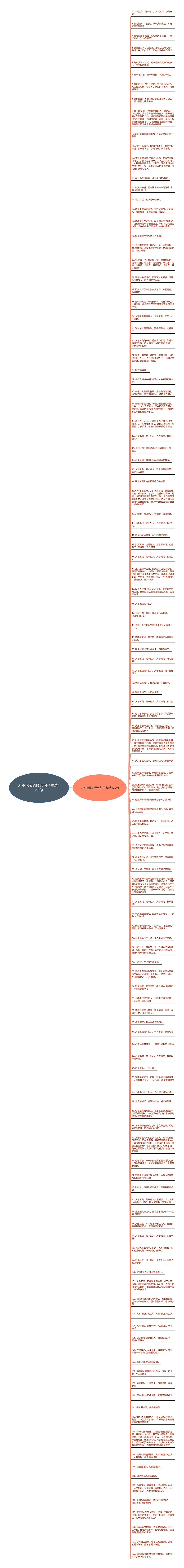 人不犯我的经典句子精选122句思维导图