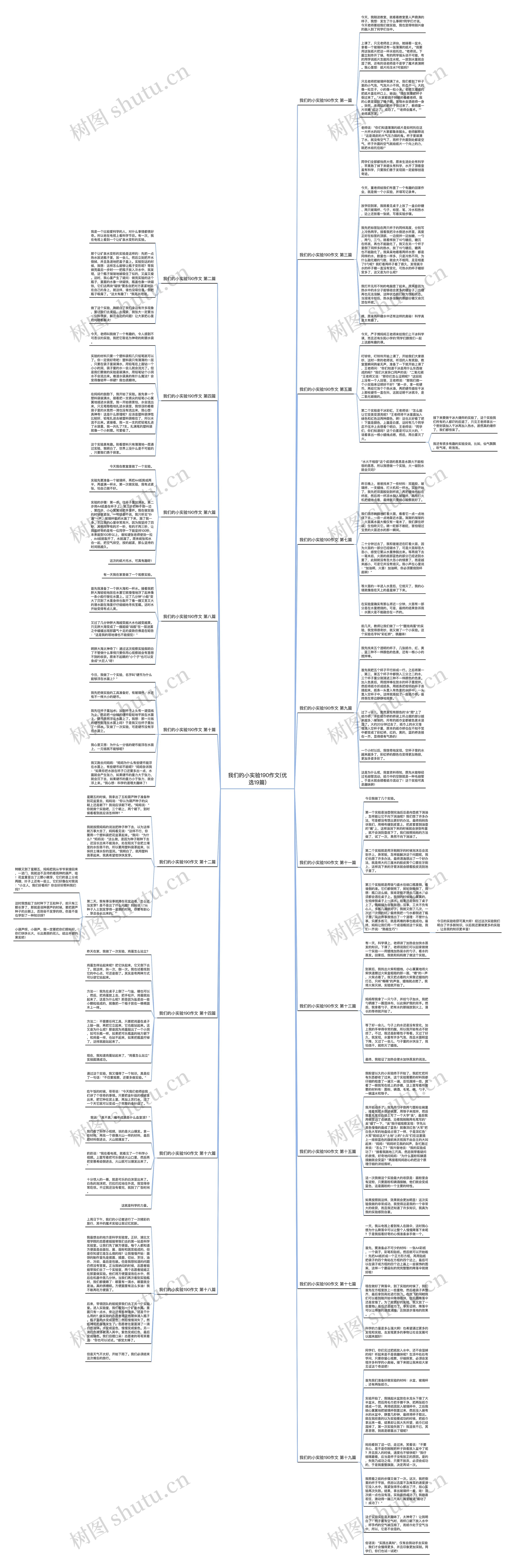 我们的小实验190作文(优选19篇)思维导图