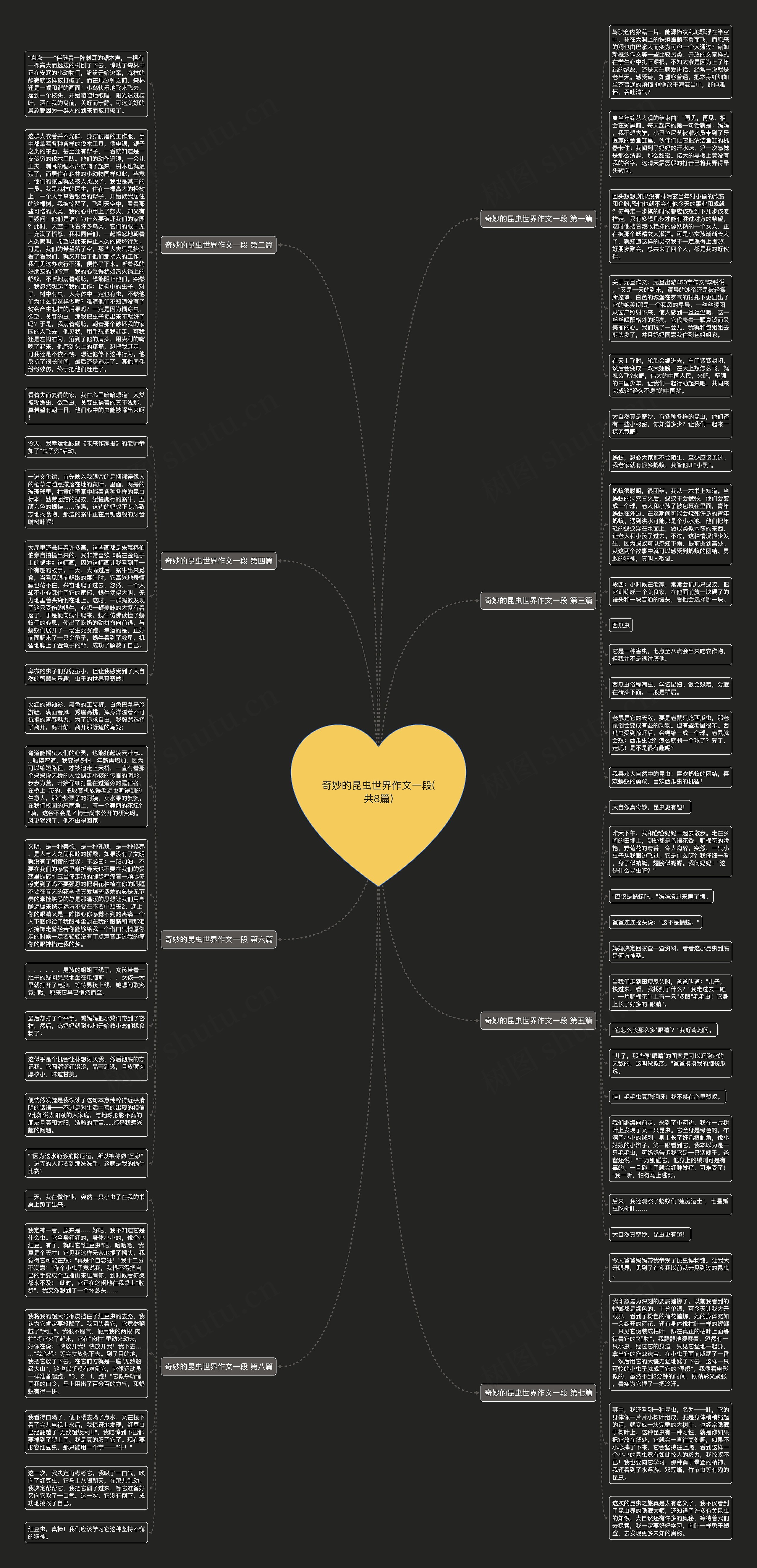 奇妙的昆虫世界作文一段(共8篇)思维导图