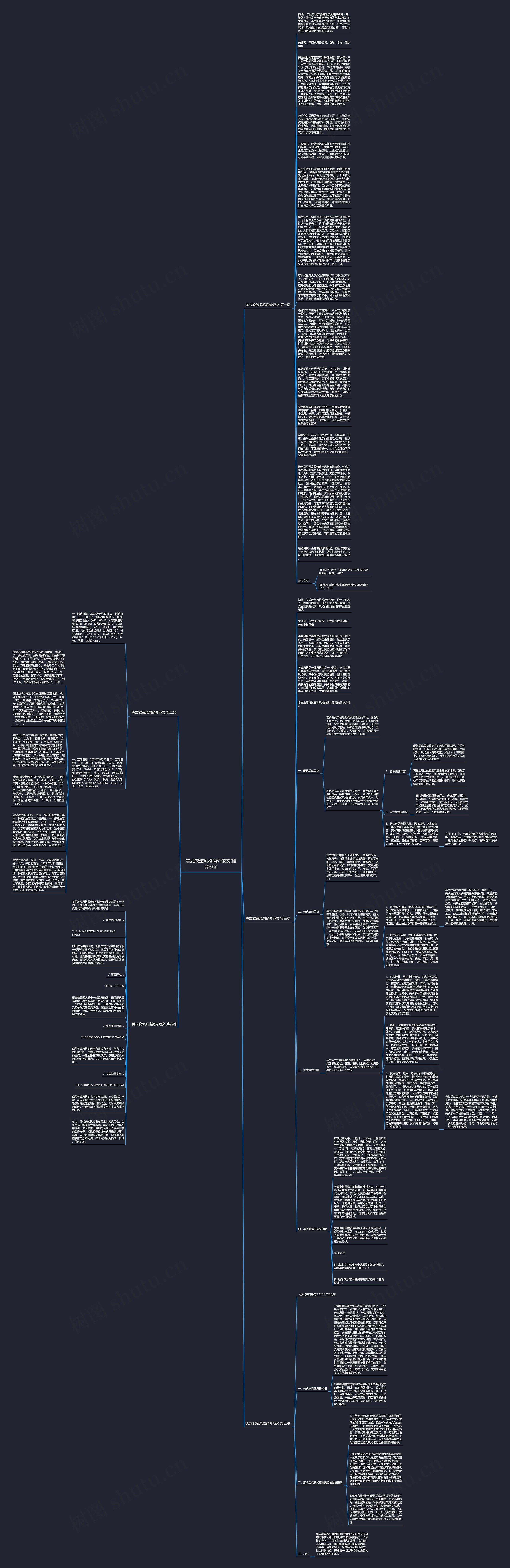 美式软装风格简介范文(推荐5篇)思维导图