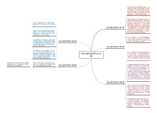 汽轮机通讯报导范文(共5篇) 汽轮机通讯报导范文(共5篇)