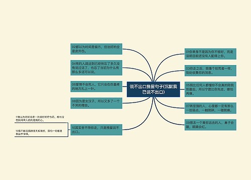 说不出口挽留句子(沉默我已说不出口)