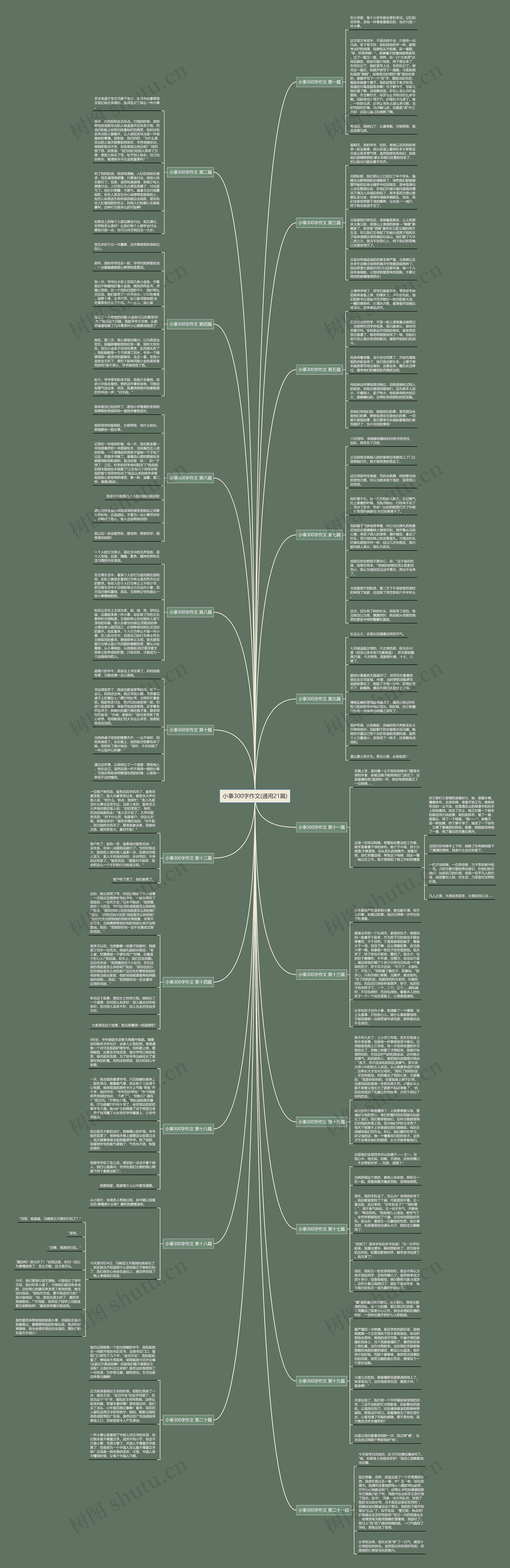 小事300字作文(通用21篇)思维导图