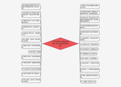 关于青春奋斗梦想团结的文案【关于青春梦想的文案】