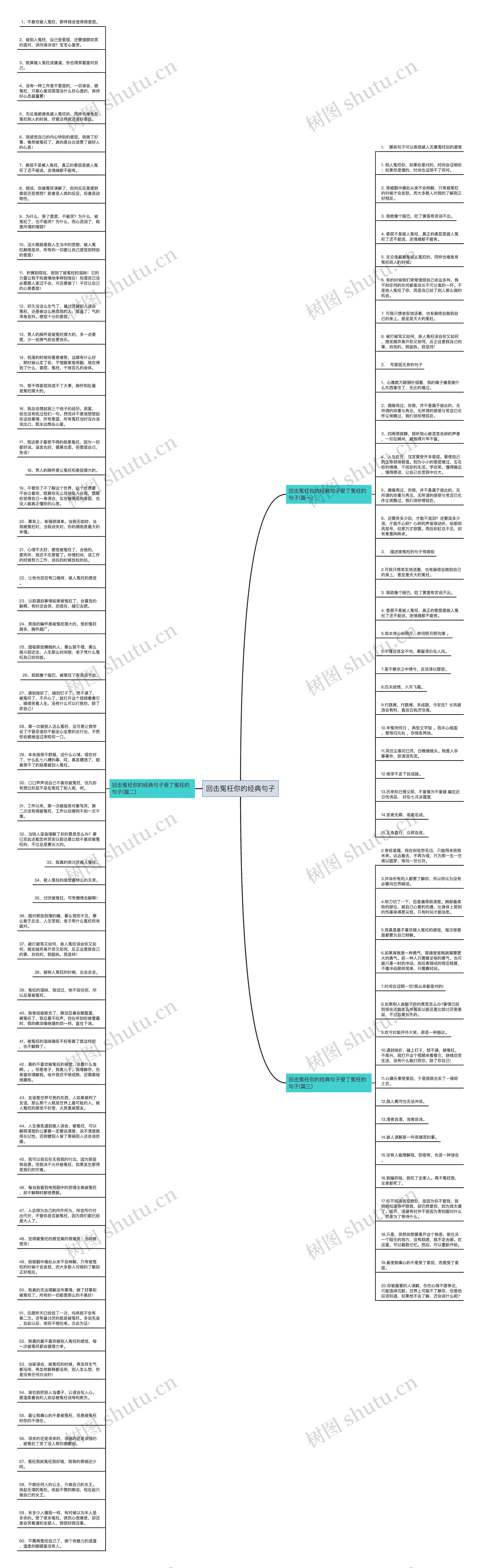 回击冤枉你的经典句子思维导图