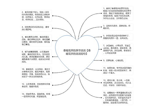 春暖花开的季节说说【春暖花开的说说短句】