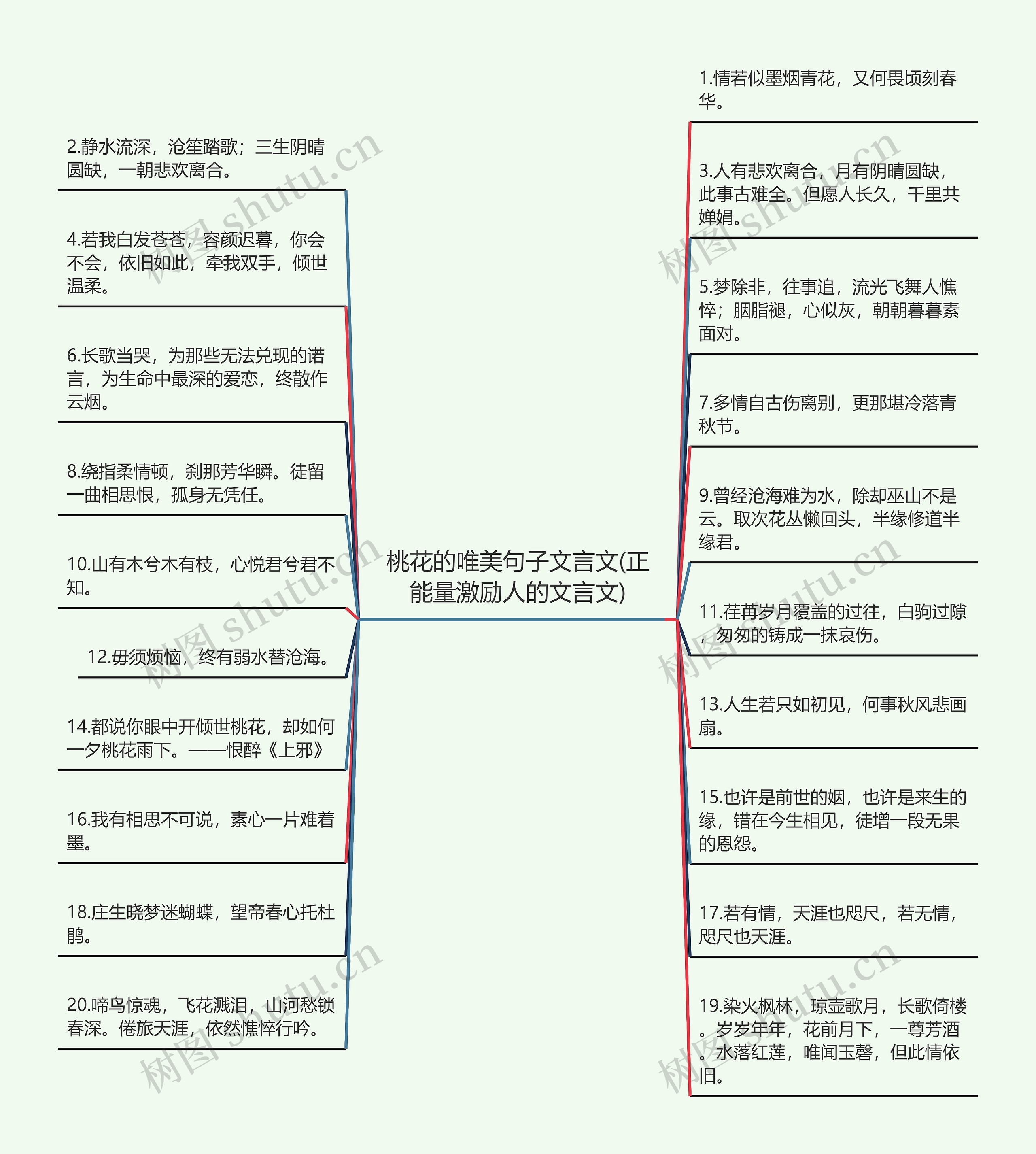 桃花的唯美句子文言文(正能量激励人的文言文)