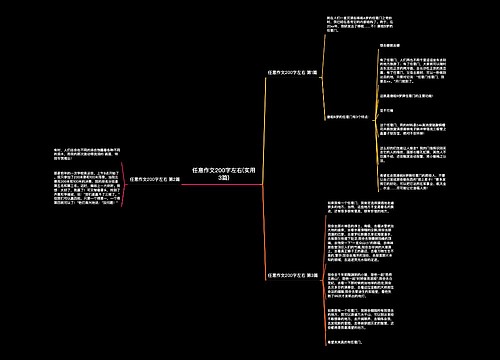 任意作文200字左右(实用3篇)