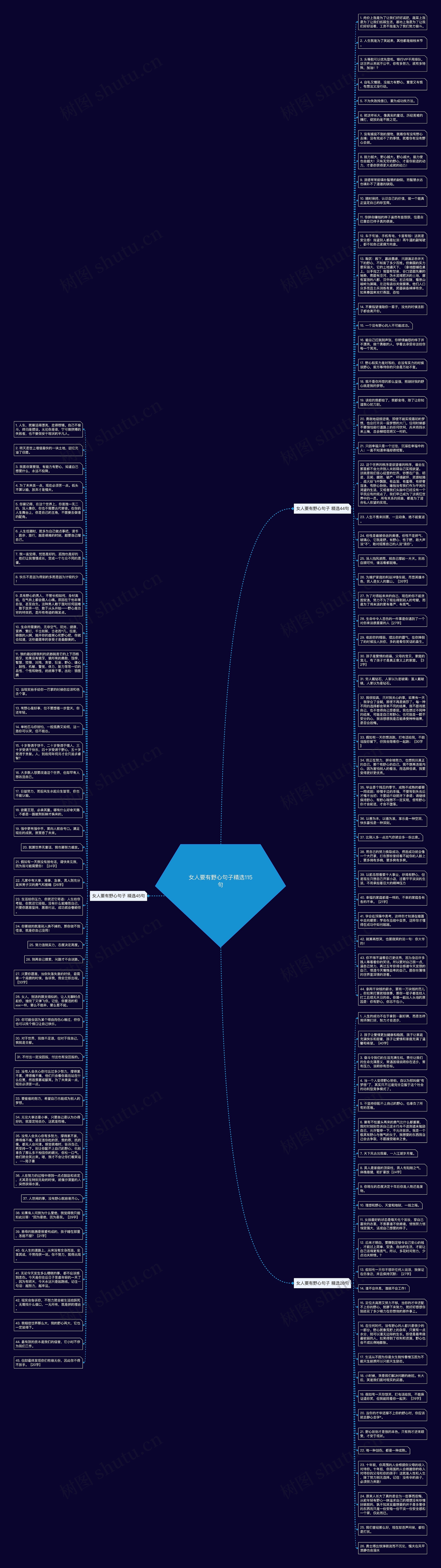 女人要有野心句子精选115句思维导图