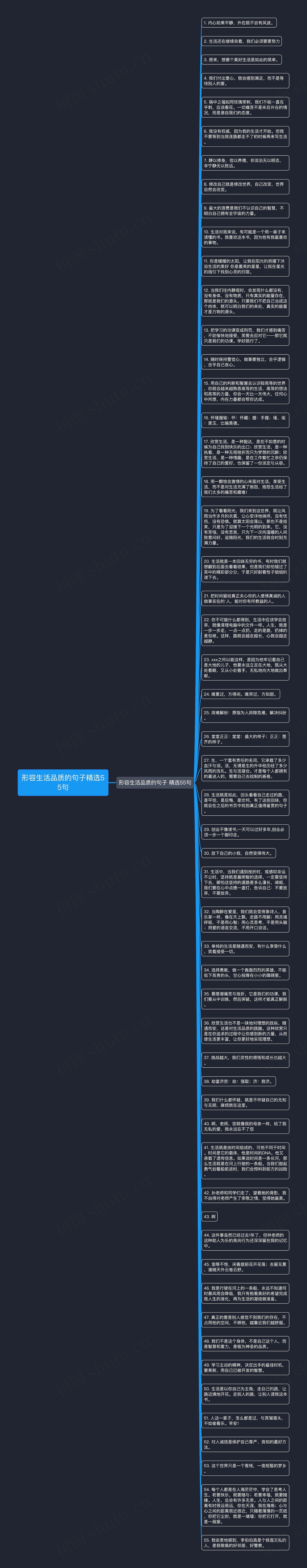 形容生活品质的句子精选55句思维导图