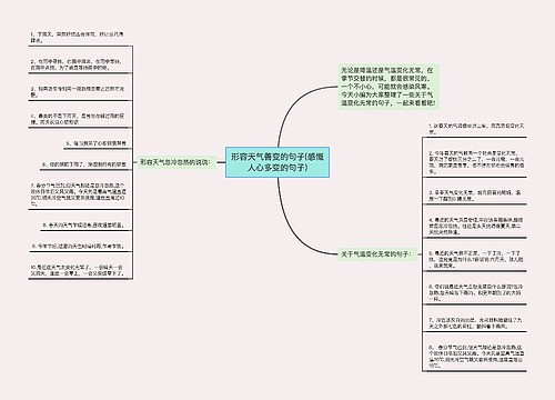 形容天气善变的句子(感慨人心多变的句子)