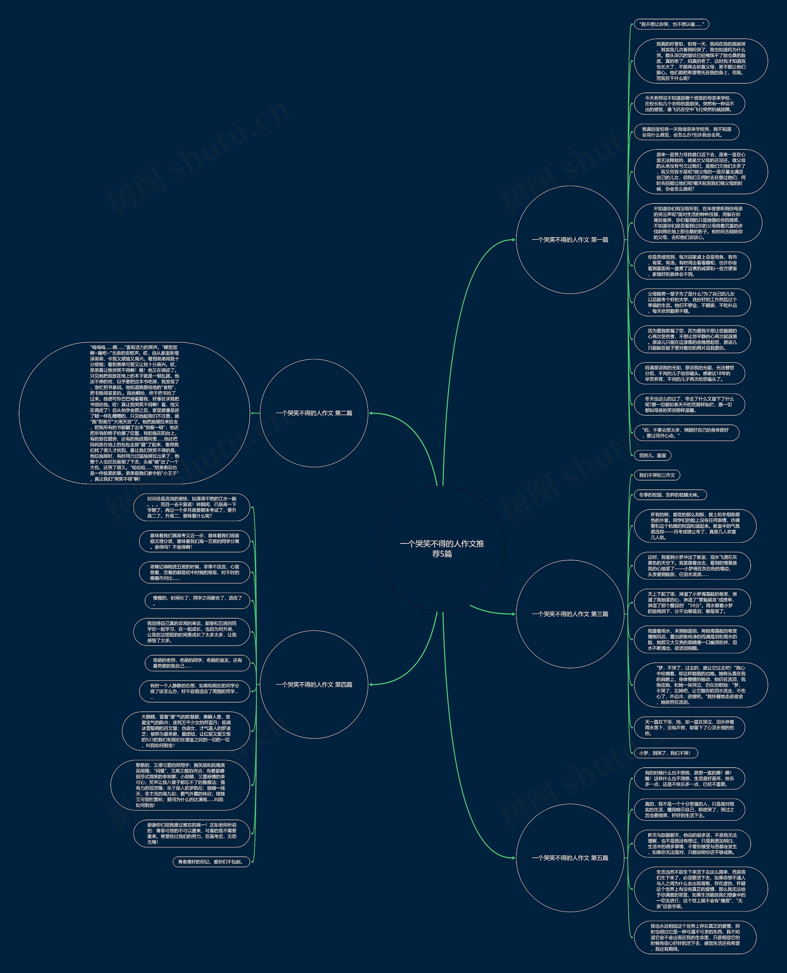 一个哭笑不得的人作文推荐5篇思维导图