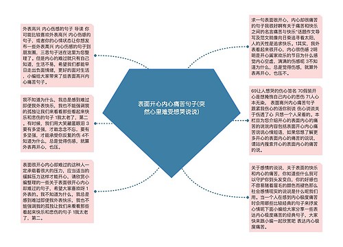 表面开心内心痛苦句子(突然心里难受想哭说说)