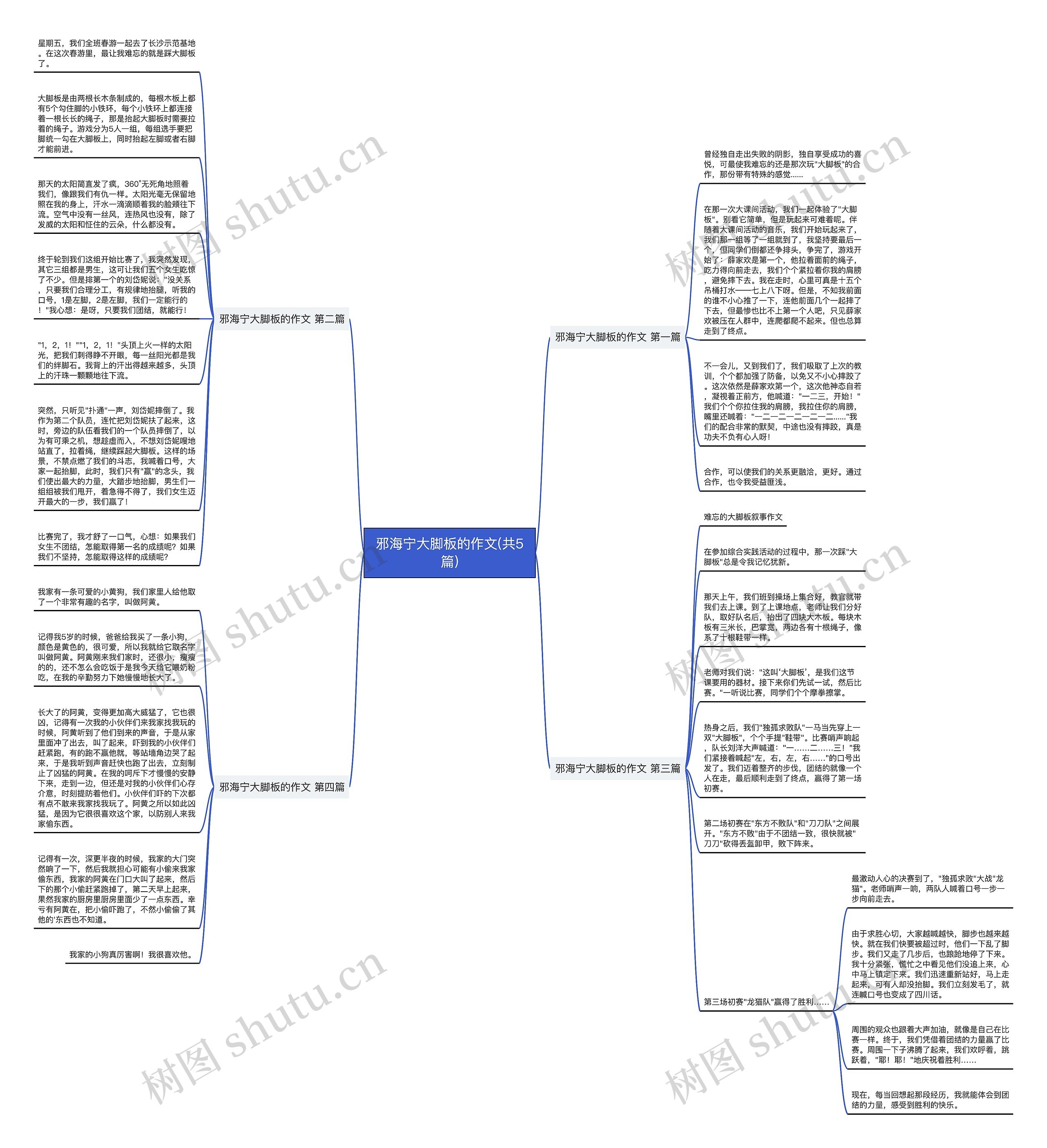 邪海宁大脚板的作文(共5篇)思维导图