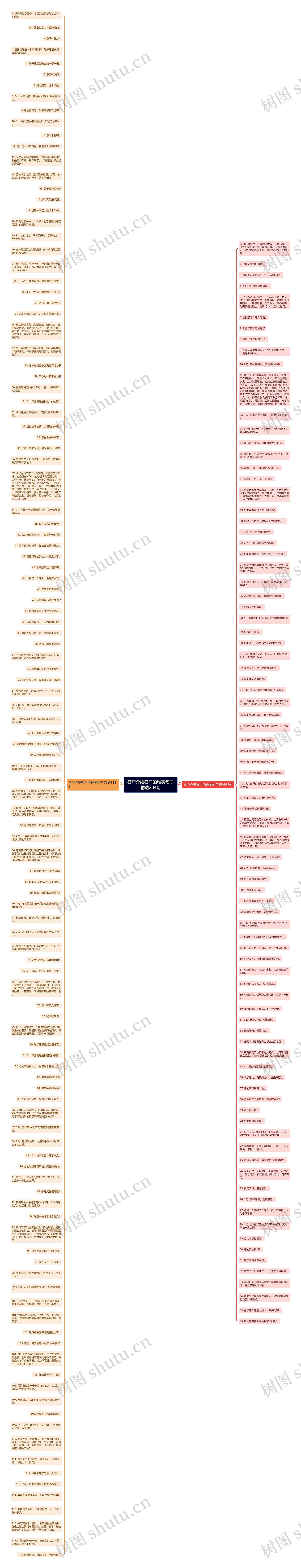 客户介绍客户的唯美句子精选204句思维导图