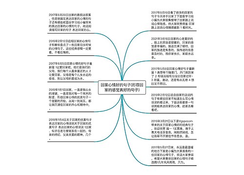 回家心情好的句子(形容回家的感觉真好的句子)