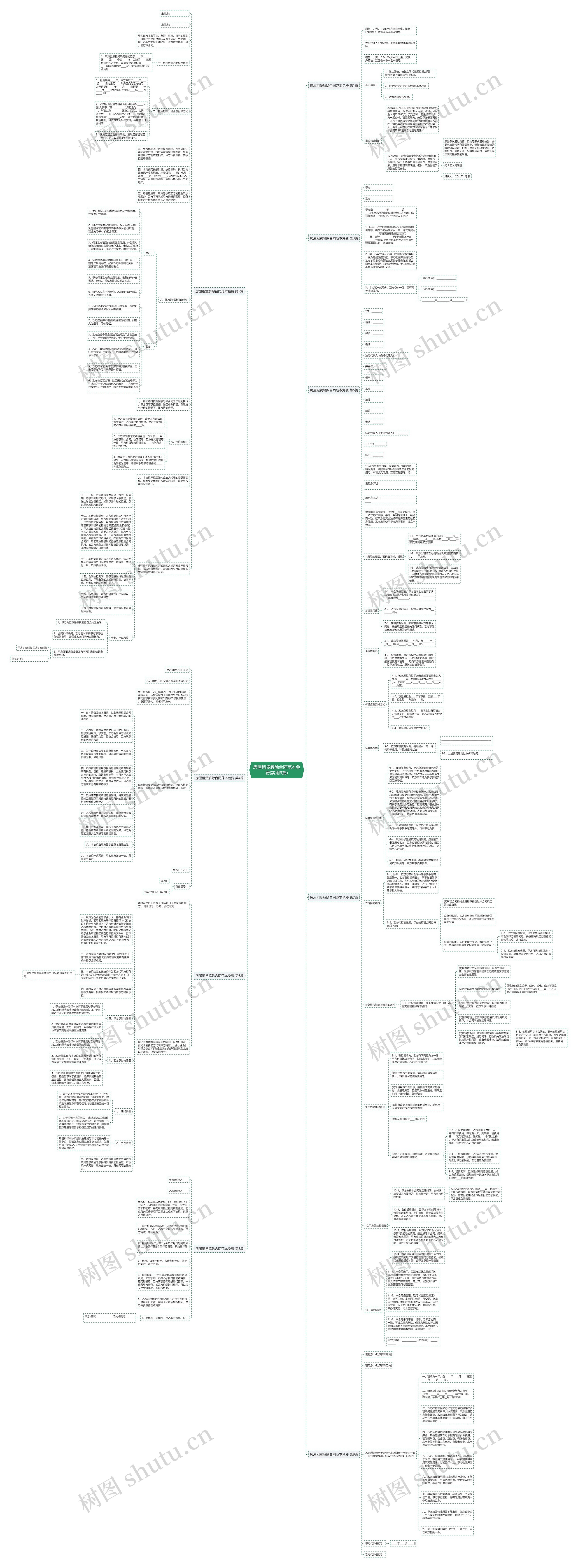 房屋租赁解除合同范本免费(实用9篇) 房屋租赁解除合同范本免费(实用9篇)