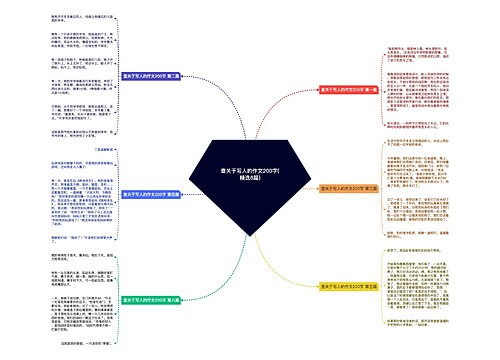 查关于写人的作文200字(精选6篇)
