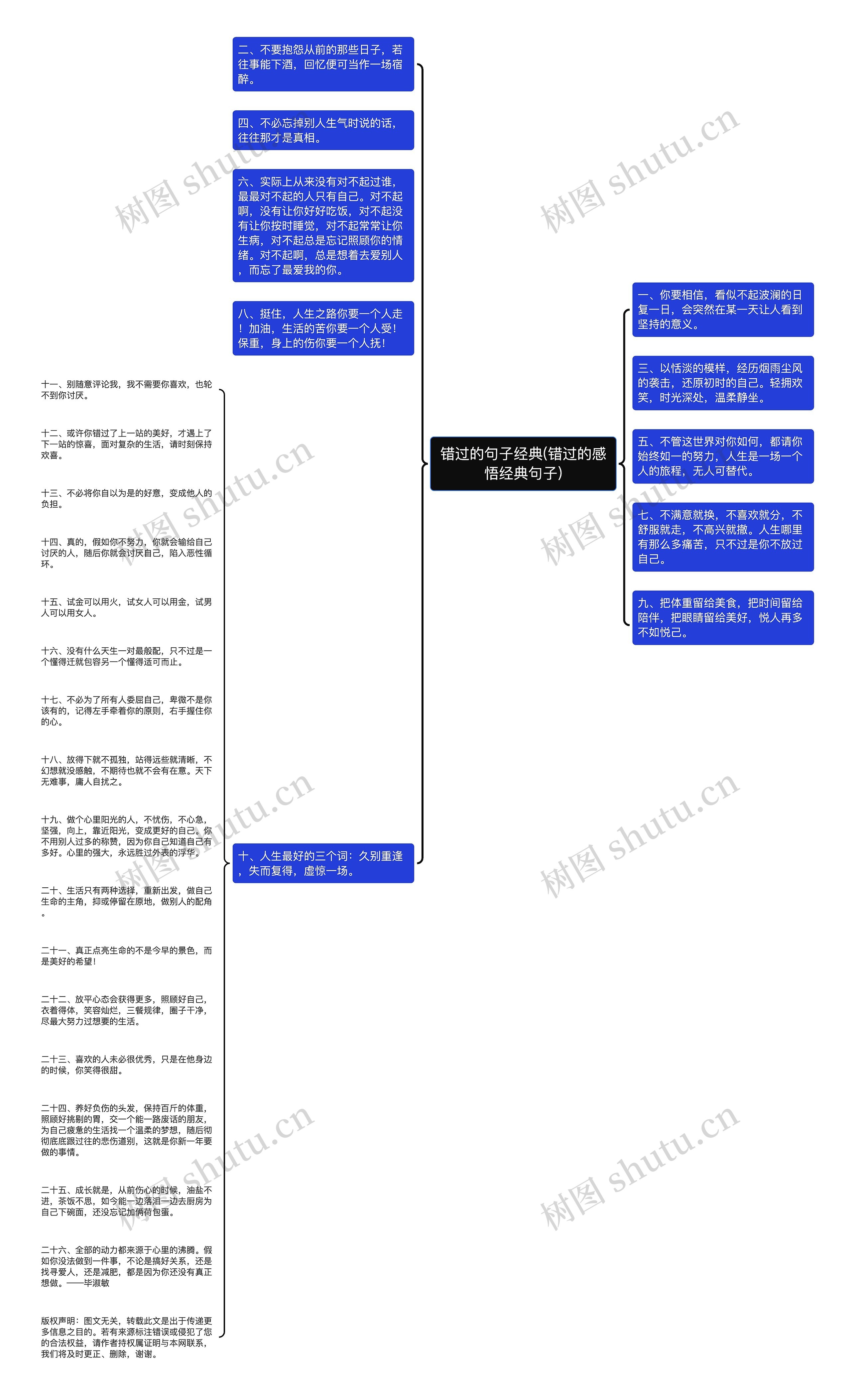 错过的句子经典(错过的感悟经典句子)思维导图