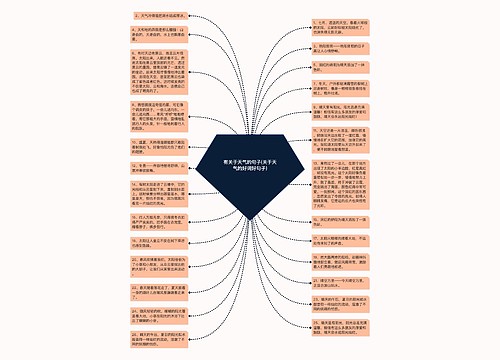 有关于天气的句子(关于天气的好词好句子)