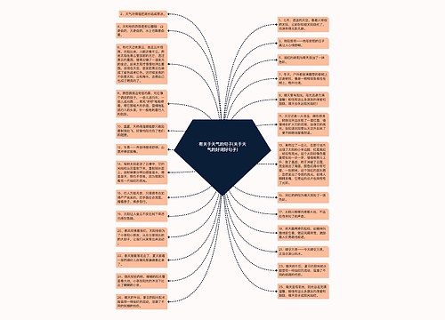 有关于天气的句子(关于天气的好词好句子)