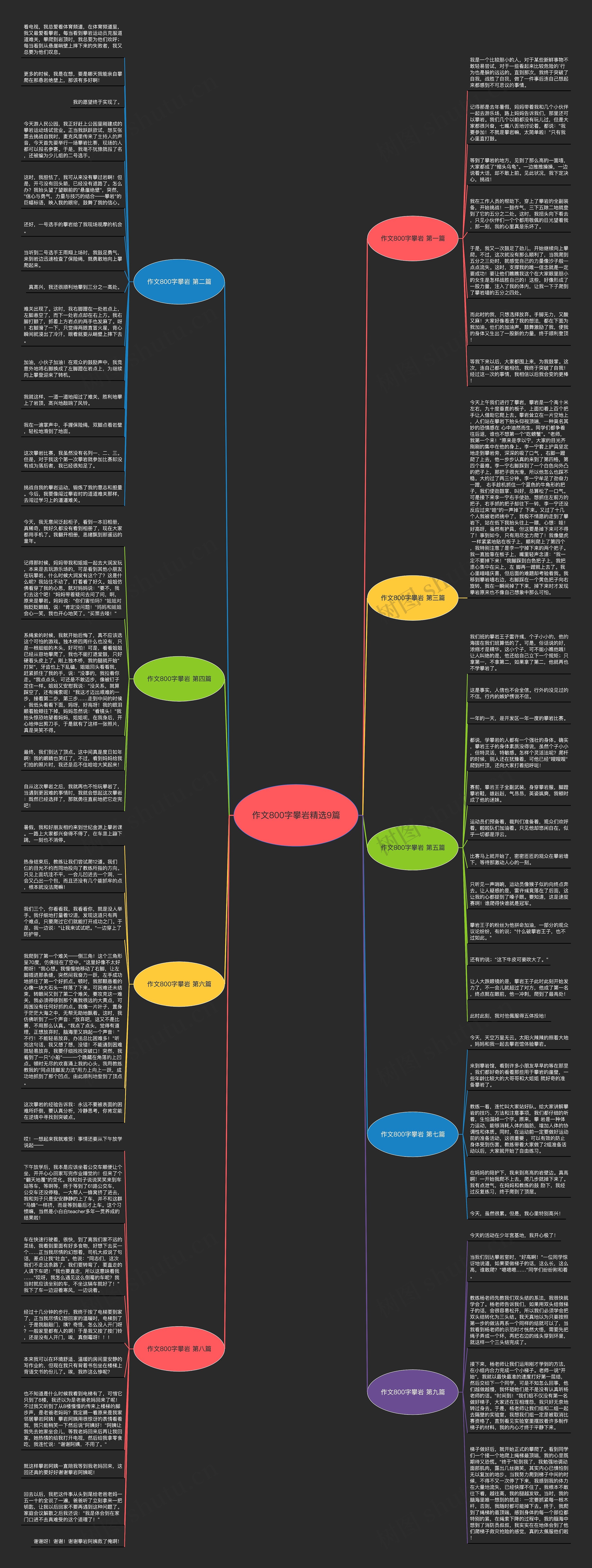 作文800字攀岩精选9篇思维导图