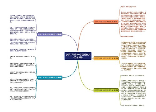 小学二年级100字优秀作文(汇总5篇)