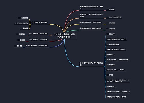 小说句子大全唯美【小说中的经典语句】