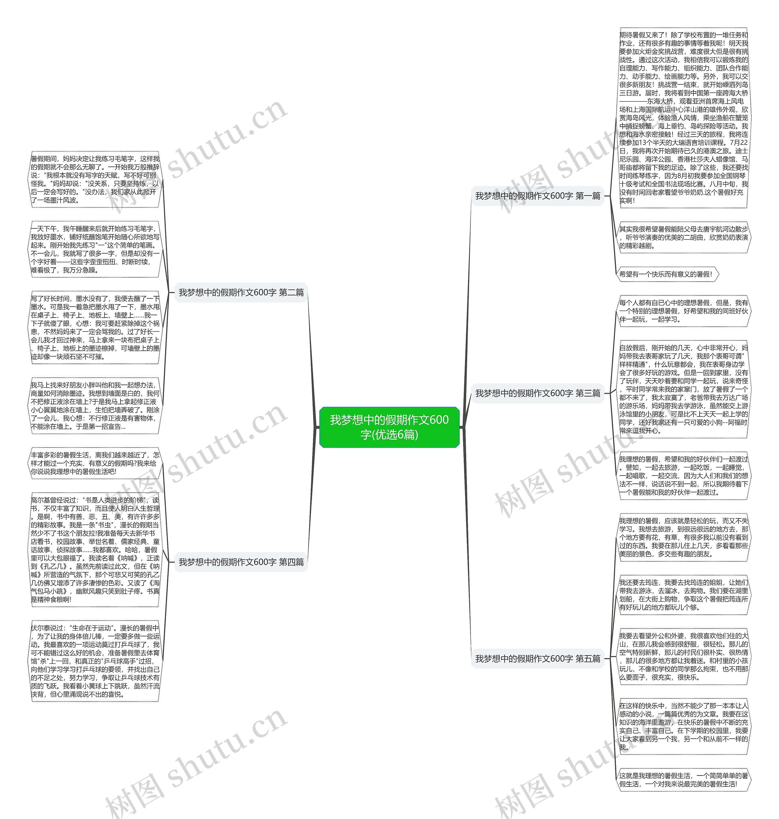 我梦想中的假期作文600字(优选6篇)