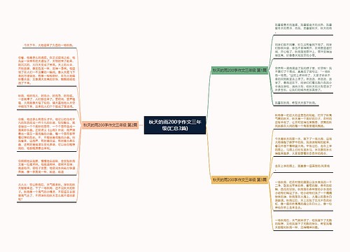秋天的雨200字作文三年级(汇总3篇)