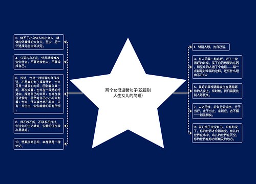 两个女很温馨句子(祝福别人生女儿的简短) 两个女很温馨句子(祝福别人生女儿的简短)