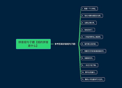 拼音组句子题【组的拼音是什么】