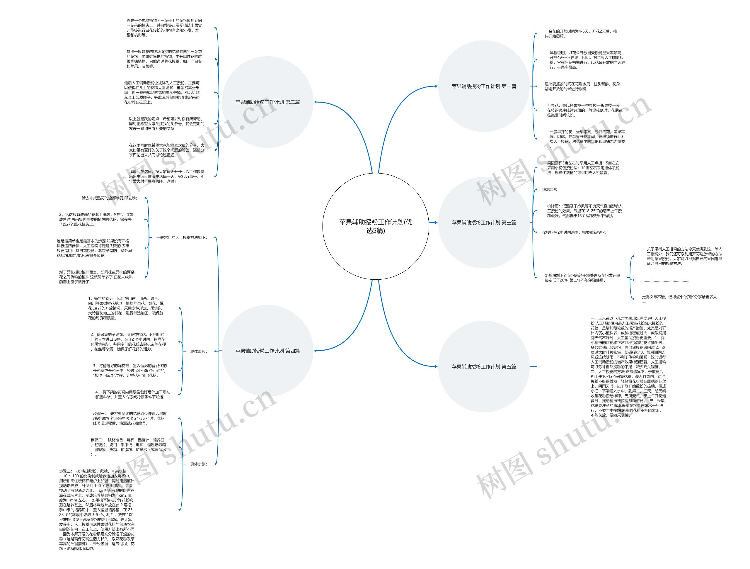 苹果辅助授粉工作计划(优选5篇)思维导图