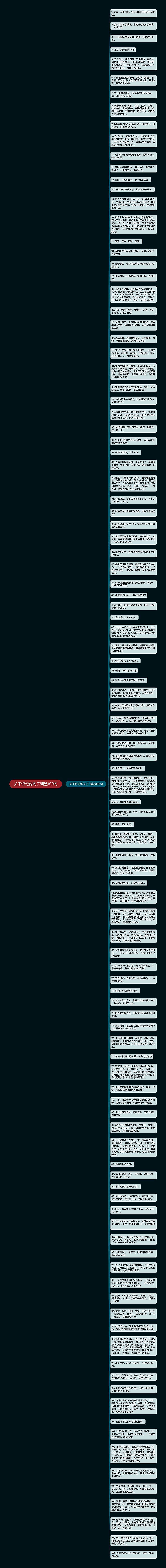 关于议论的句子精选109句思维导图