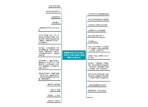 温馨提示雨天出行注意安全的句子(雨天给客户的温馨提示注意安全)