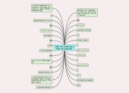 幸福一家人文案幼儿园【幸福一家人活动反思】