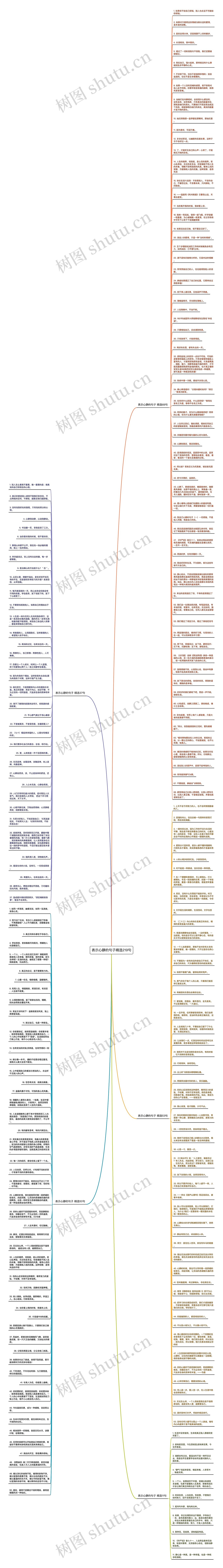 表示心静的句子精选219句思维导图