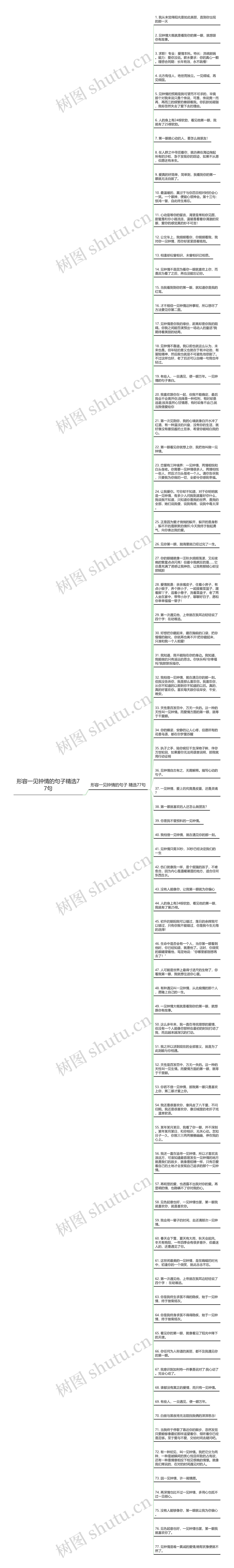 形容一见钟情的句子精选77句思维导图