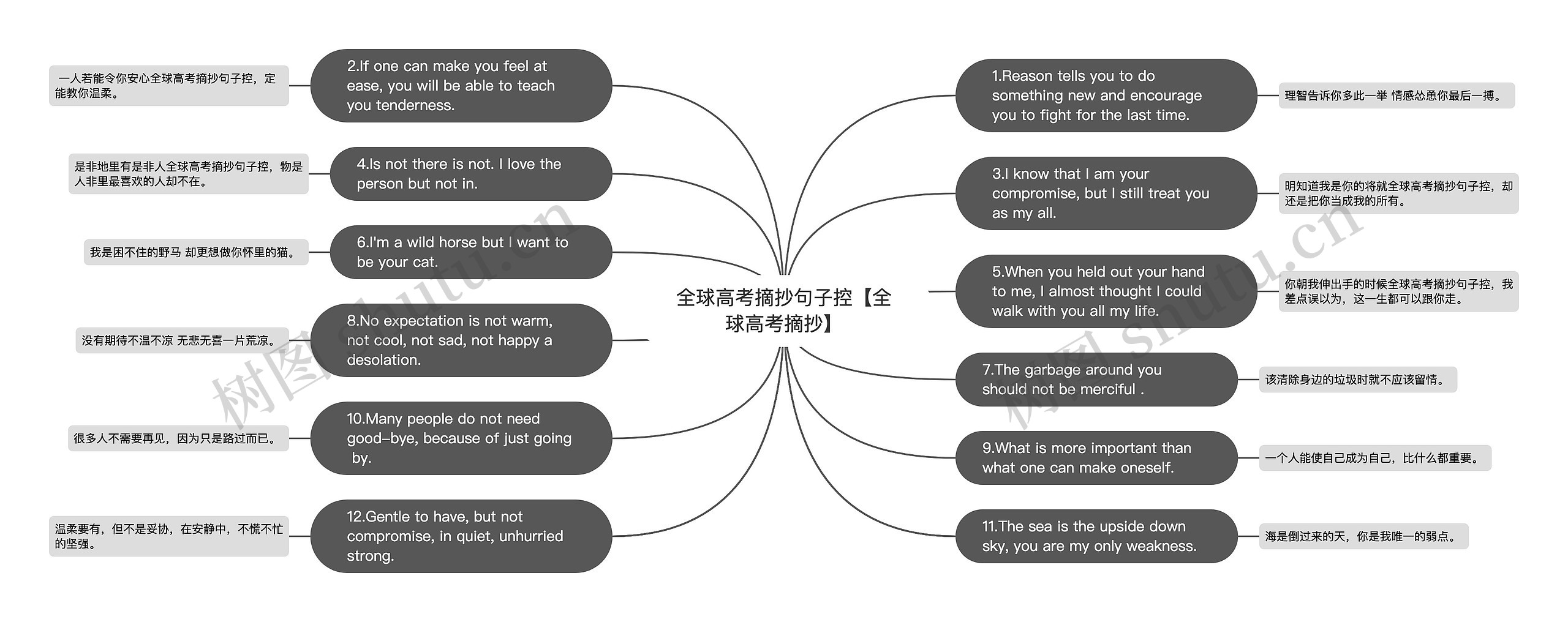 全球高考摘抄句子控【全球高考摘抄】