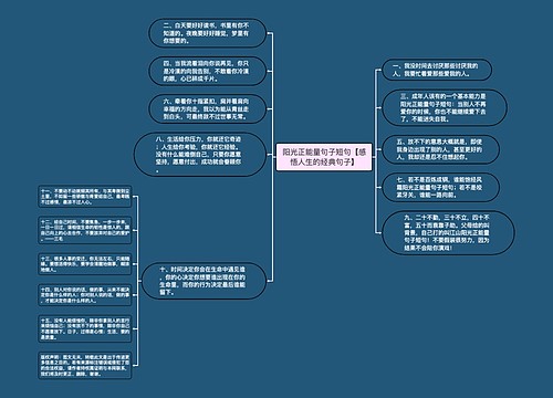 阳光正能量句子短句【感悟人生的经典句子】