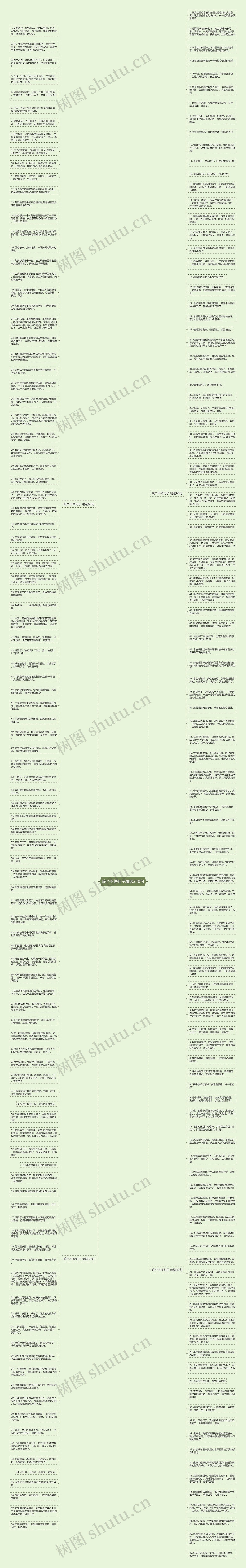 咳个不停句子精选210句思维导图